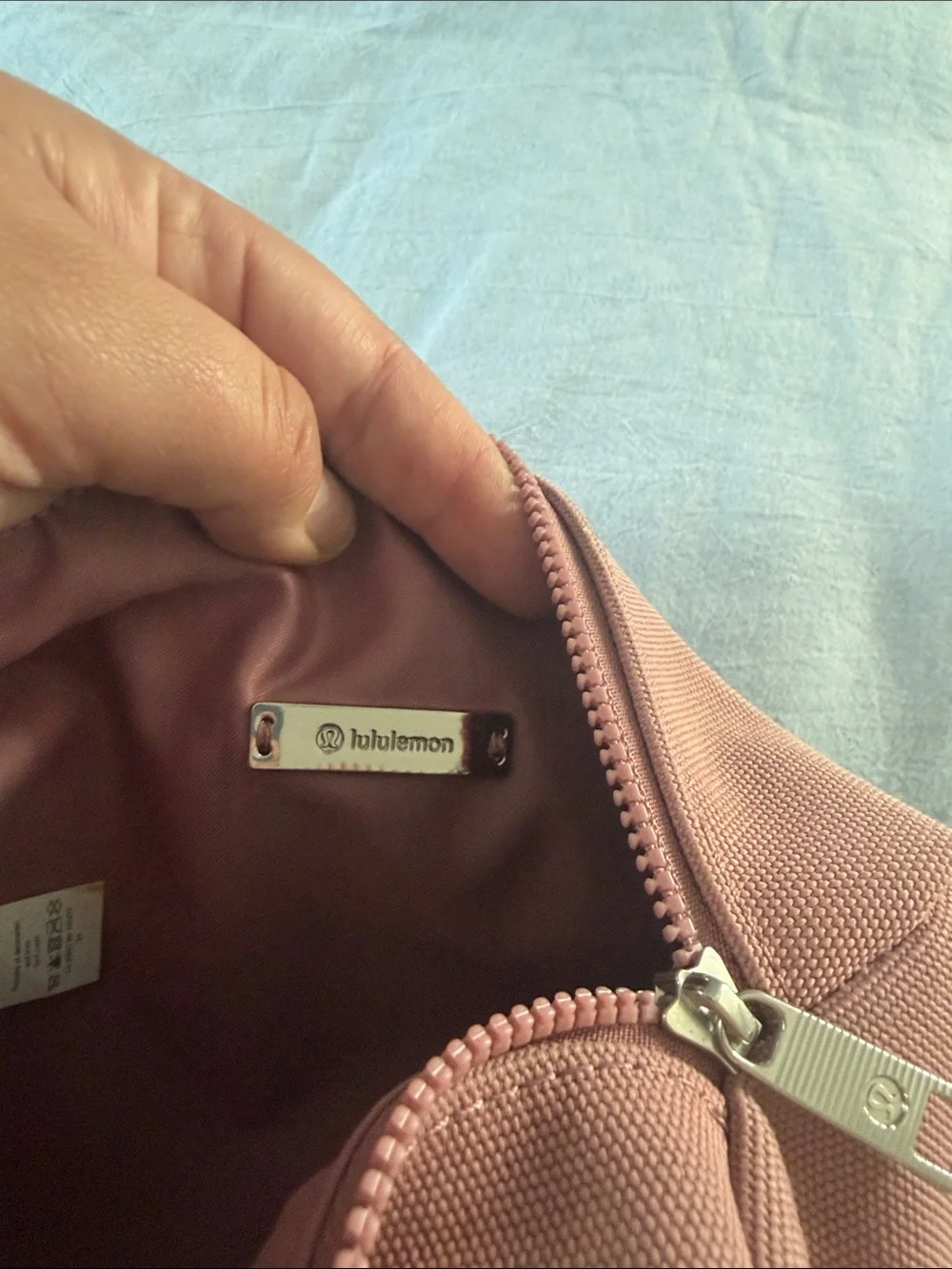 lululemon athletica Dusty Rose Canvas Cosmetic Case